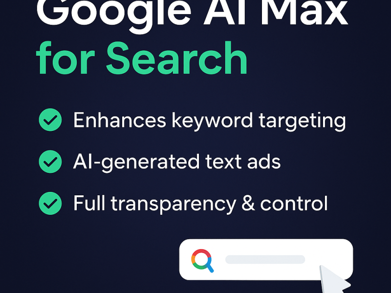 Google AI Max for Search Campaigns: Smarter, More Transparent Search&nbsp;Ads